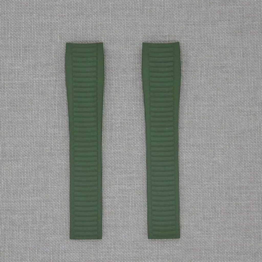 Tempomat Fkm Vulcanized Green Rubber Strap For Patek Aquanaut 5167 Patek 5164